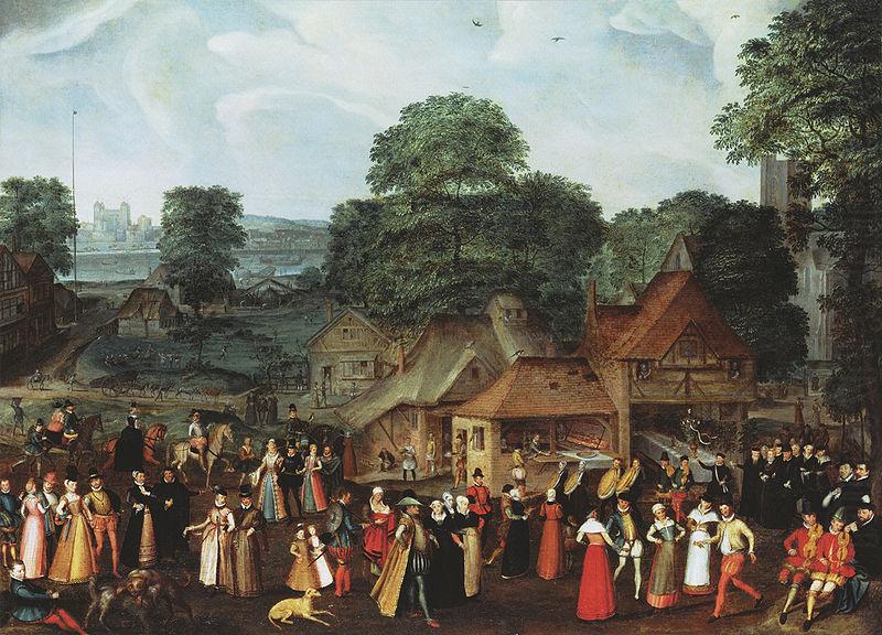 joris Hoefnagel A Fete at Bermondsey or A Marriage Feast at Bermondsey china oil painting image